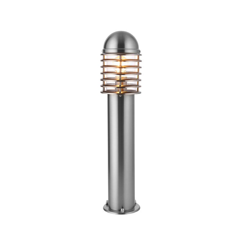 Outdoor Louvre Bollard Floor Lamp | Stainless Steel | 65cm