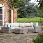 Outdoor Ragusa Corner Lounge Set | Natural Rattan