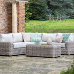 Outdoor Ragusa Corner Lounge Set | Natural Rattan