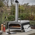 Outdoor Sassari Pellet Pizza Oven | Black Stainless Steel