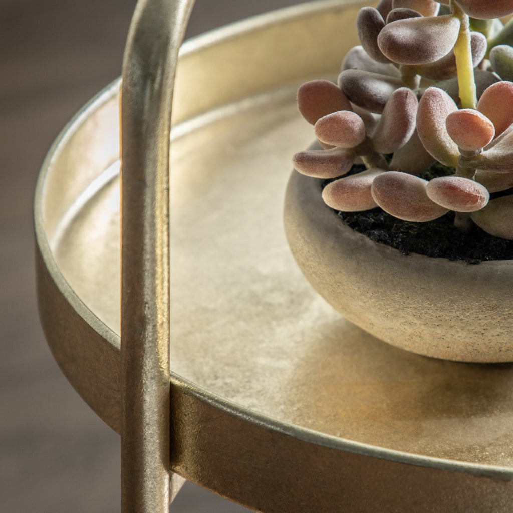 Gallery | Sennen Handle Side Table - Gold – About Living