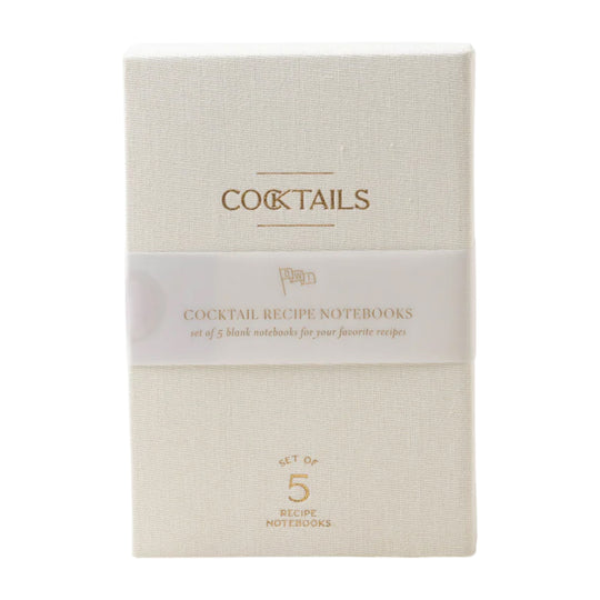 Cocktail Recipe Notebook Box | Set of 5