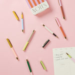 Fine Nib Colour Block Pens | Lilac/Cornflower | Set of 2