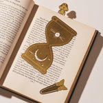 Metal Hourglass Bookmark | Gold