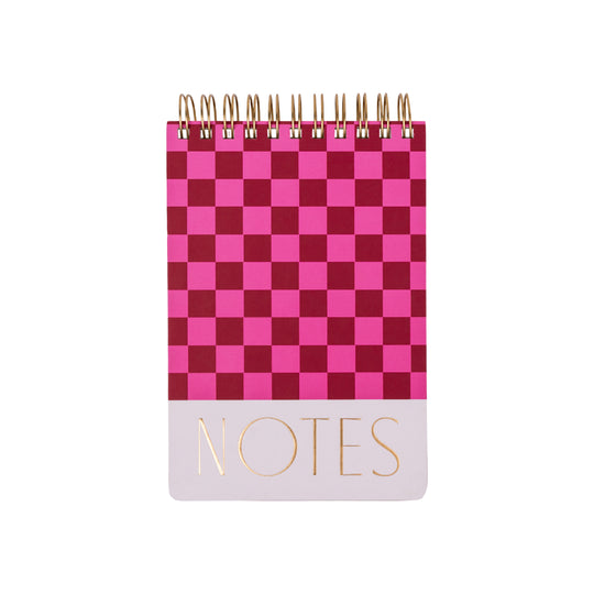 Large Chunky Notepad | Burgundy & Pink