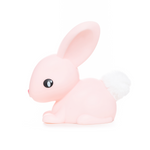 Colour Changing Night Light | Pastel Pink Bunny with Fluffy Tail | Medium