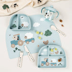 2-Handle Learning Spout Cup | Tiny Farm Blue