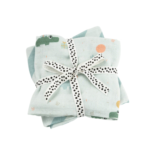 Burp Cloths | Celebration Blue | Set of 2