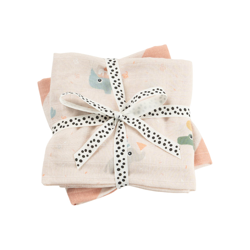 Burp Cloths | Celebration Powder | Set of 2