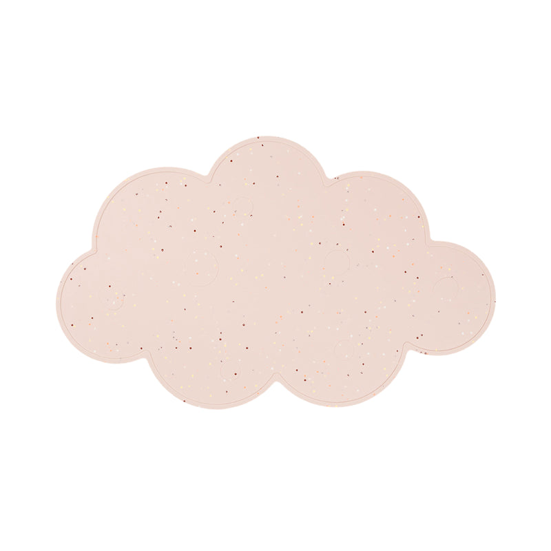 Confetti Cloud Placemat | Silicone | Powder Pink