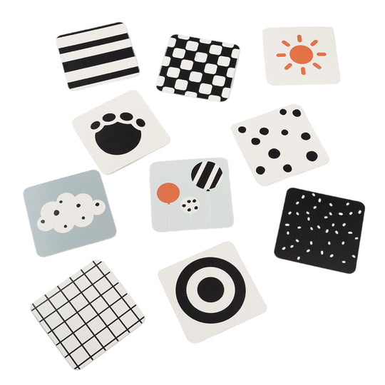 Deer Friends Double-Sided Baby Contrast Cards | Set of 10