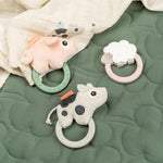 Dotti Sensory Rattle with Teether | Sand