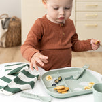 Foodie Compartment Plate | Croco | Green