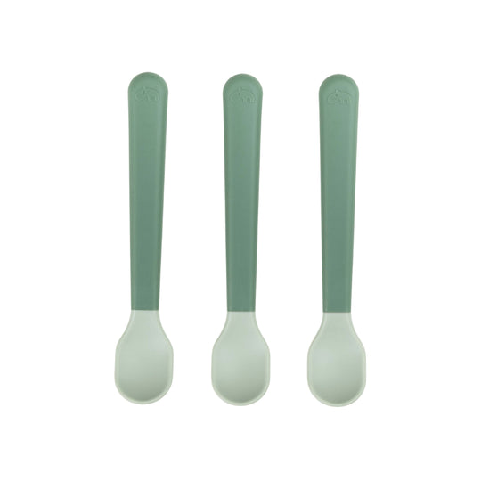 Foodie Easy-Grip Baby Spoons | Set of 3 | Green