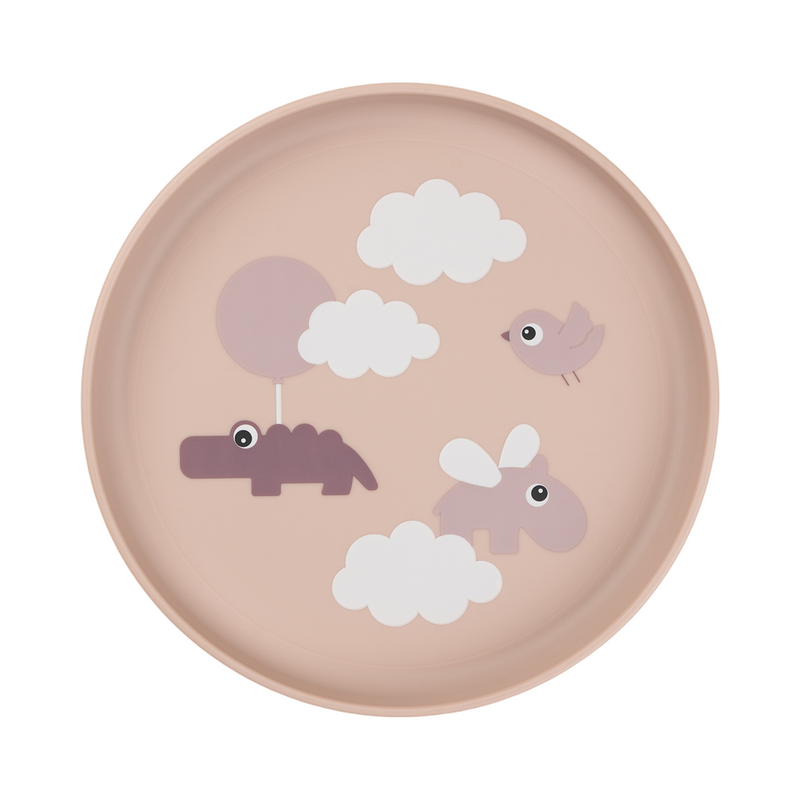 Foodie Plate | Happy Clouds | Powder Pink