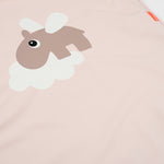 Happy Clouds Waterproof Kids Apron | Powder Pink