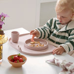 High Edge Silicone Placemat | Elphee | Powder Pink