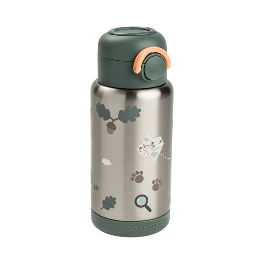 Insulated Straw Bottle | Tiny Trails Green | 340ml