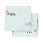 Playground Burp Cloths | Set of 2 | Blue