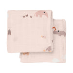 Playground Burp Cloths | Set of 2 | Powder Pink