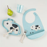 Stick&Stay Dotti Plate | Blue