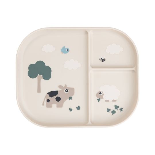 Tiny Farm Foodie Compartment Plate | Sand