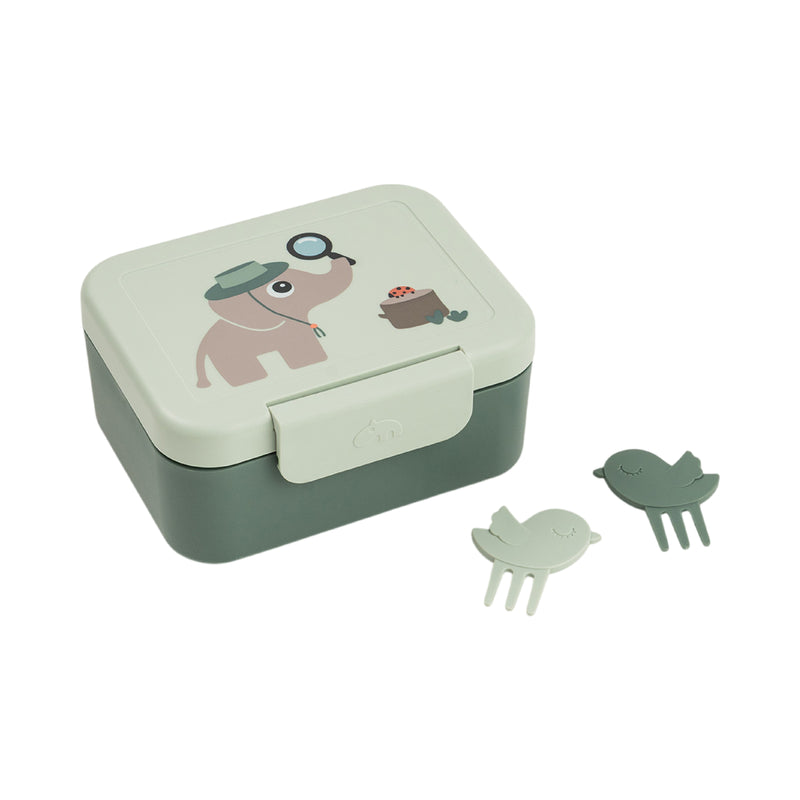 Tiny Lunch Box with Snack Picks | Tiny Trails Green