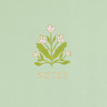 Lined Notes Journal | Floral | Sage Green | 6x8"