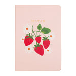 Lined Notes Journal | Strawberry Fields | Soft Pink | 6x8"