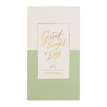 Quote Pad | A Great Thought A Day | Sage Green Colourblock