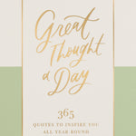 Quote Pad | A Great Thought A Day | Sage Green Colourblock