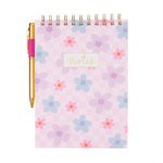 Steno Sheet Pad with Pen & Pen Holder | Daisies