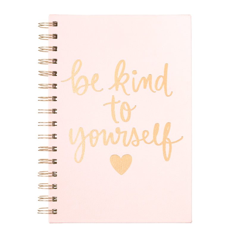 Vegan Leather Spiral Journal | Be Kind To Yourself | 6x8"