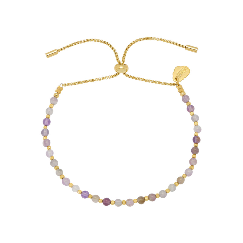 Amelia Amethyst Bracelet | Gold Plated