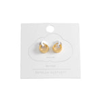 Chunky Textured Hoop Earrings | Gold Plated
