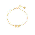 Connected Hearts Bracelet | Gold Plated