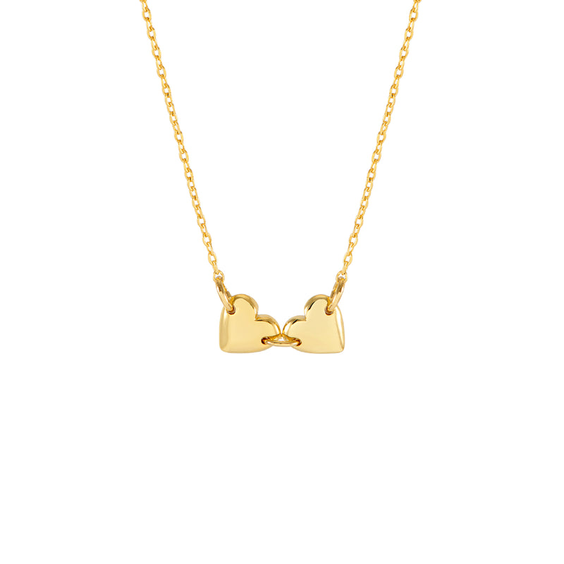 Connected Hearts Necklace | Gold Plated