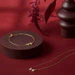 Connected Hearts Necklace | Gold Plated