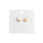 CZ Spike Hoop Earrings | Gold Plated