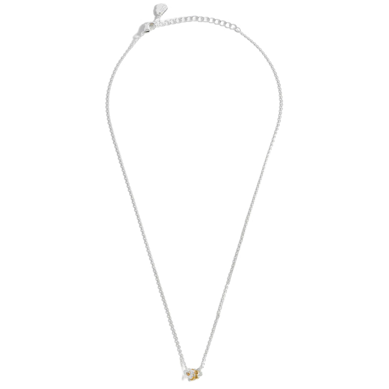 Flower Trio Charm Necklace | Silver & Gold Plated