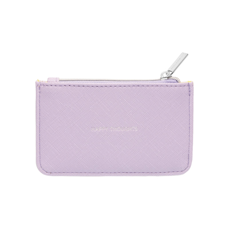 'Happy Thoughts' Card Purse | Lilac
