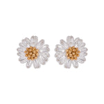 Mini Wildflower Earrings | Silver Plated