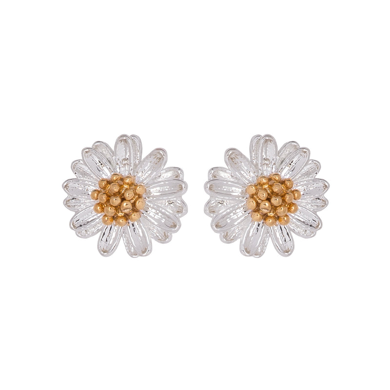 Mini Wildflower Earrings | Silver Plated