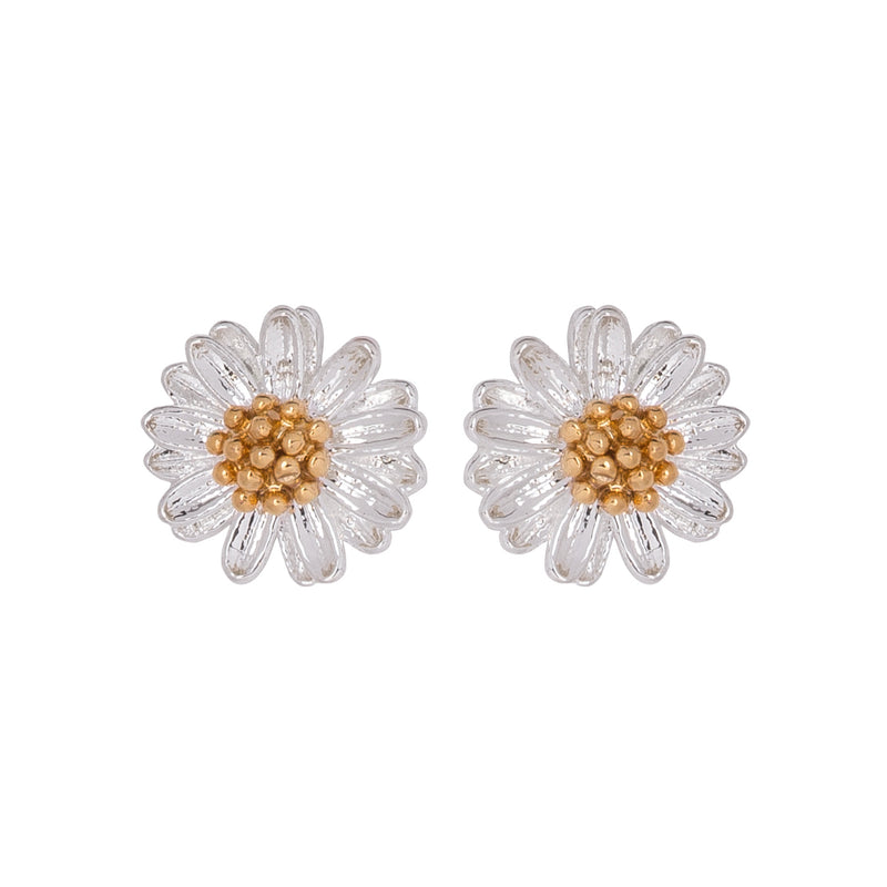 Mini Wildflower Earrings | Silver Plated
