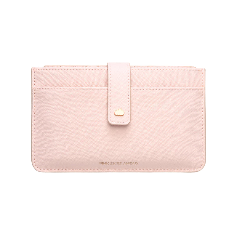 'Pink Skies Ahead' Travel Document Wallet | Blush