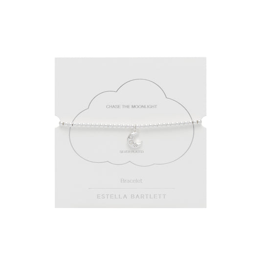 Sienna CZ Moon Bracelet | Silver Plated