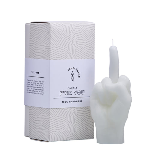 'F*ck You' Candle | White