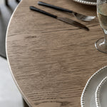 Craft Oak Round Dining Table | Smoked