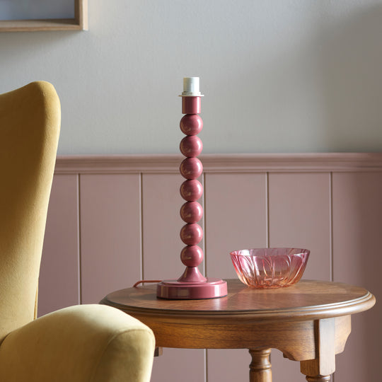 Higgledy Bobble Table Lamp Base | Pink Clay