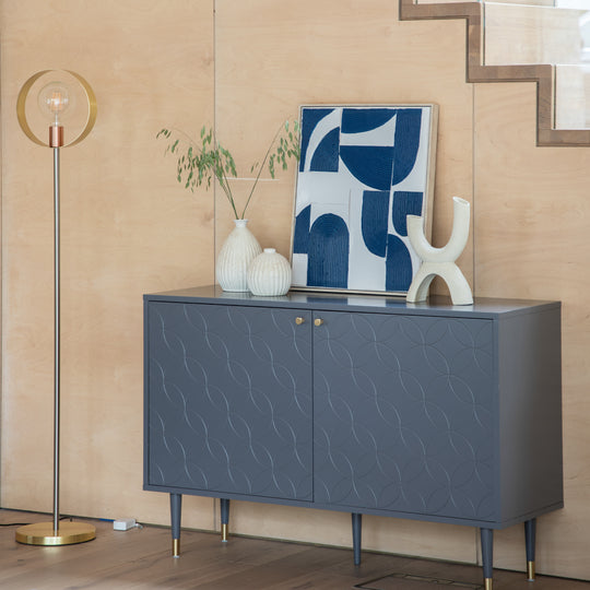 Holbrook Bauhaus 2 Door Cabinet | Grey